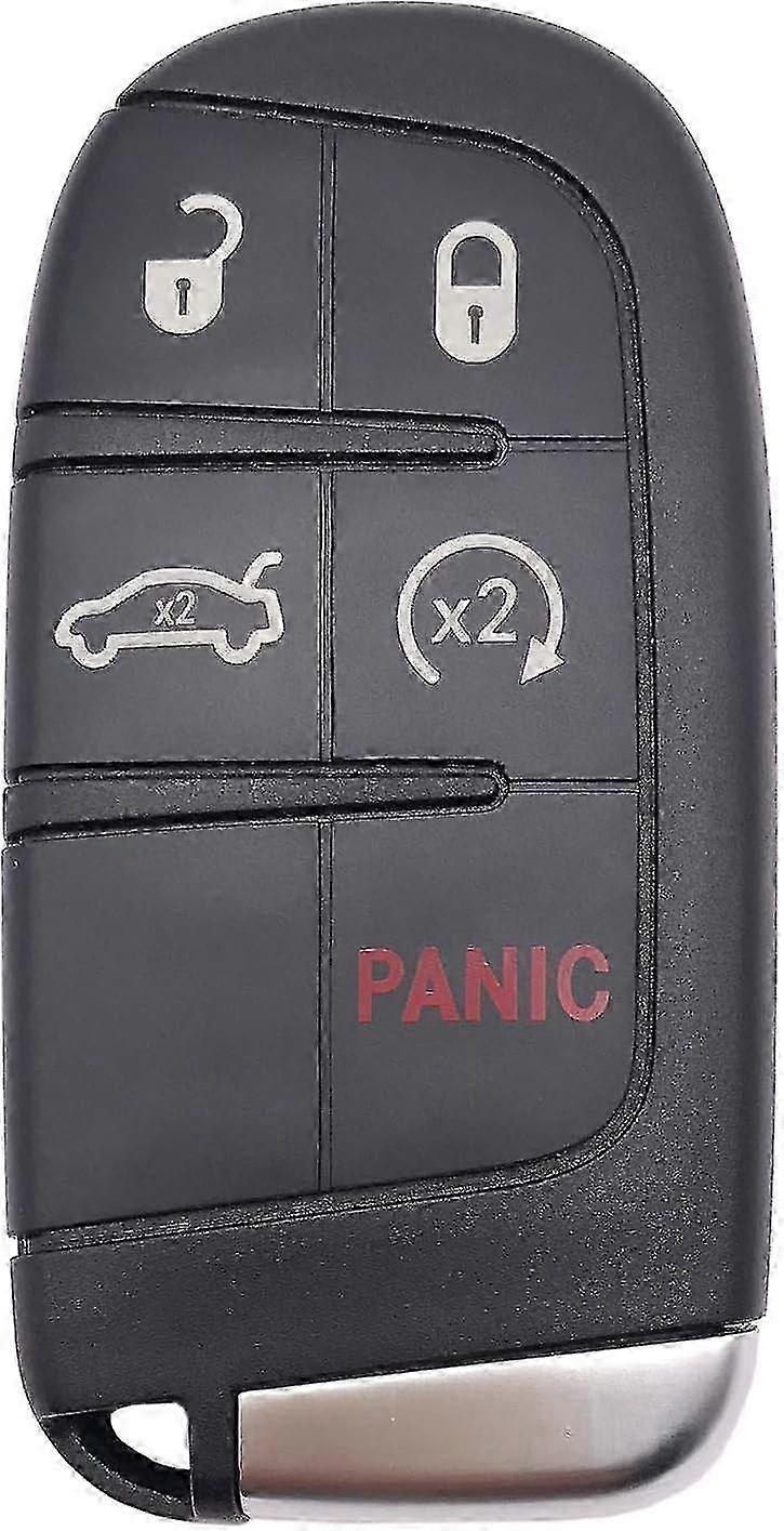 5 Buttons Replacement Smart Remote Key Fob for Jeep Grand Cherokee Dodge Challenger Charger Dart Durango Journey Chrysler 300 Keless Entry K