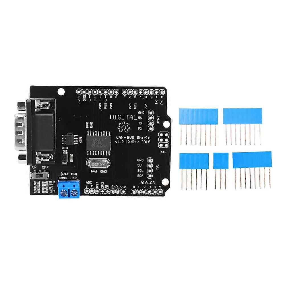 jixopn MCP2515 EF02037 CAN BUS Shield Expansion Board Module DC 5-12V CAN BUS Shield Controller Board SPI 9 Pins Standard for Arduino DIY Kit