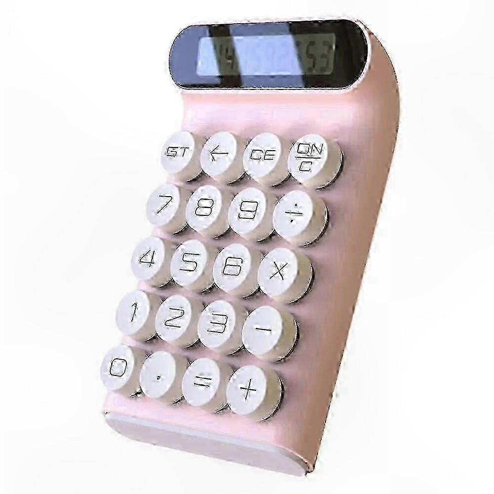 10-Digit LCD Display Mechanical Calculator with Anti-Skid Design for Office Use