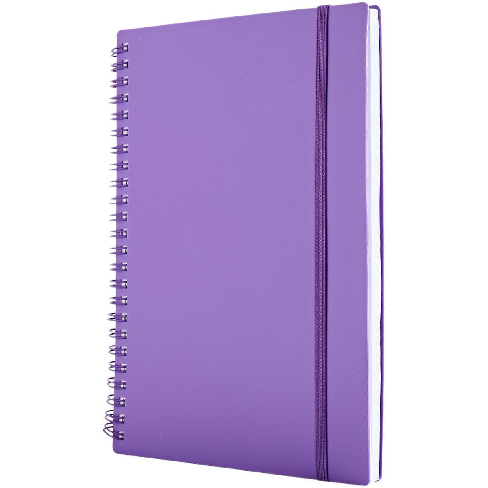 A 5 Journal Notebooks Thick Paper Writing Notebook Spirals Notebook Stationery Notebooks For Artists Students  Purple