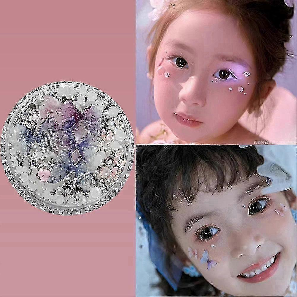 Rhinestone Face Makeup Accessories For Kid Stage Performance