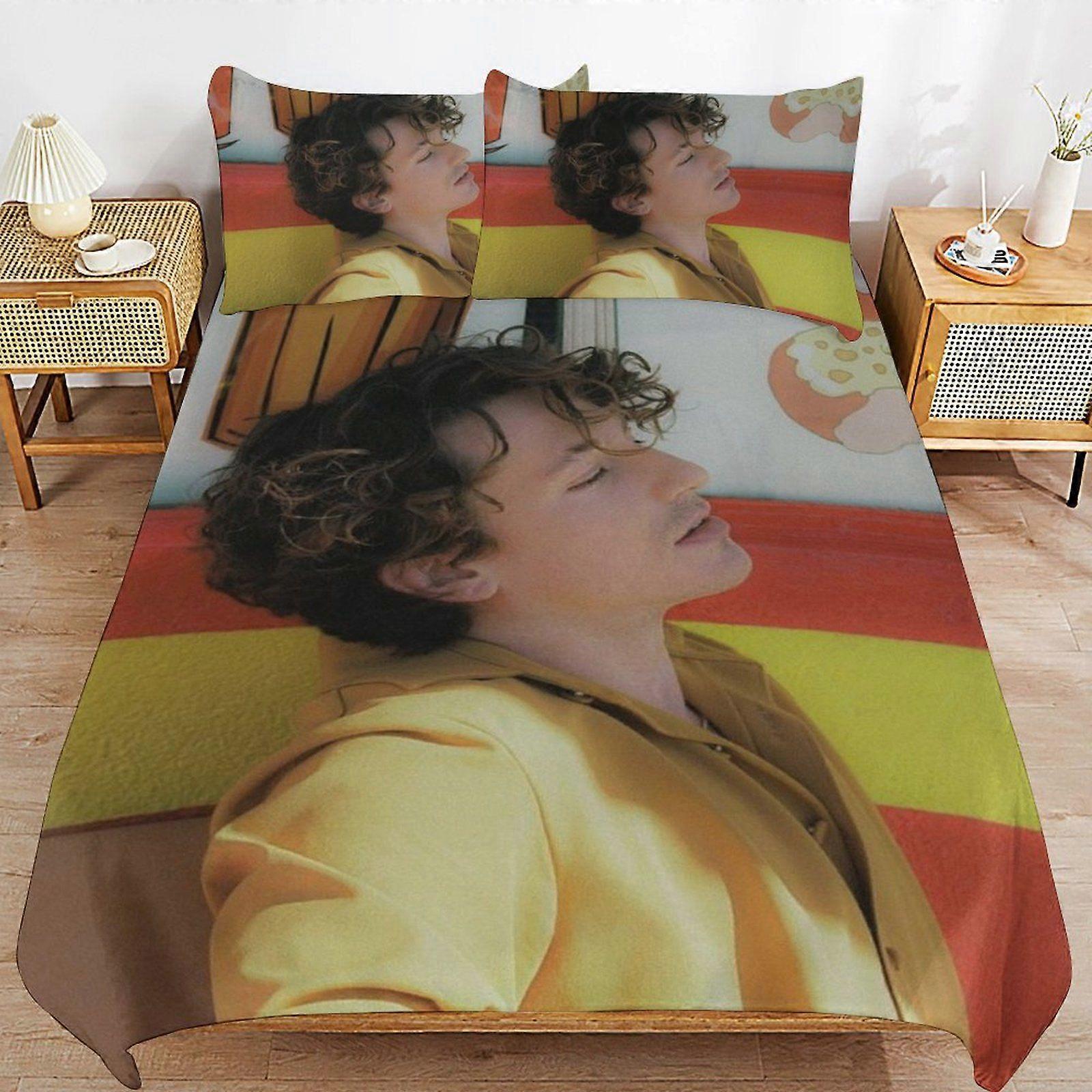 u577 Charlie Puth Gentle Texture Machine Washable Bedding Essentials Soft Touch Duvet Cover Sets for Home n577
