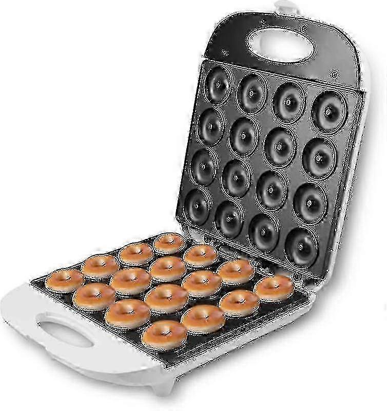 Mini Donut Maker, Pancakes Maker Machine, Double Sided Heating Makes 16 Doughnuts