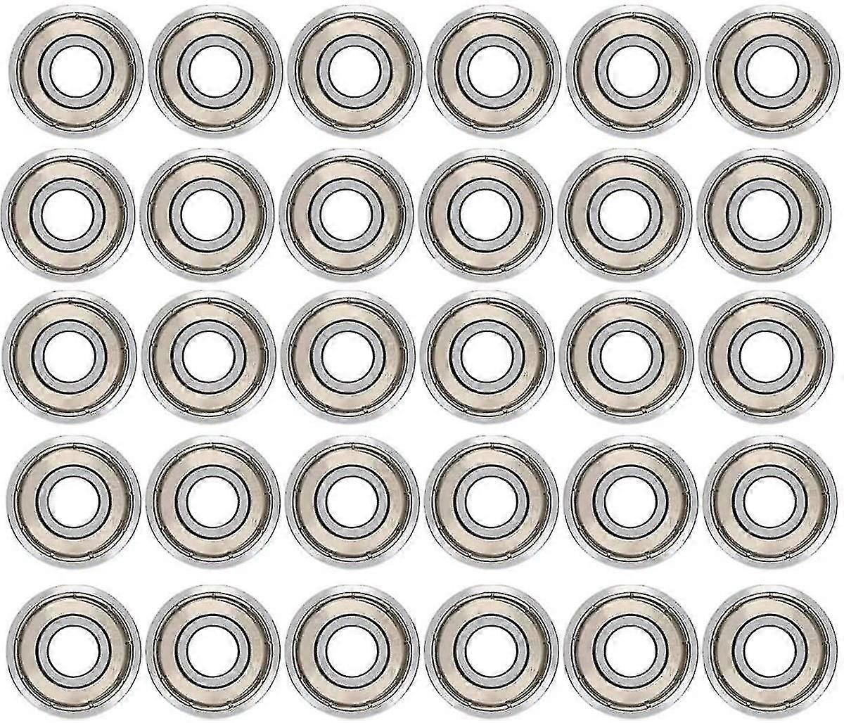 30pcs 608zz 滚珠轴承，金属双防尘盖快速轴承优质滑板滚珠轴承，长板