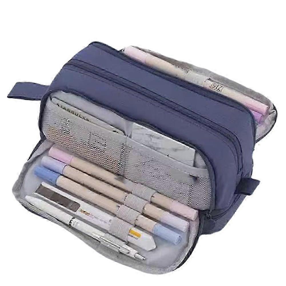 Large Capacity Four-Opening Pencil Case Popular Pencil Case Uniform Pencil Case Multi-Function Simpl