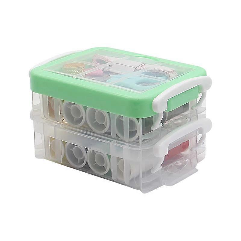30Pcs/Box Multifunction Sewing Kit Portable Sewing Thread Storage Box Needle Tape Scissor Threads Sewing Organizing Case