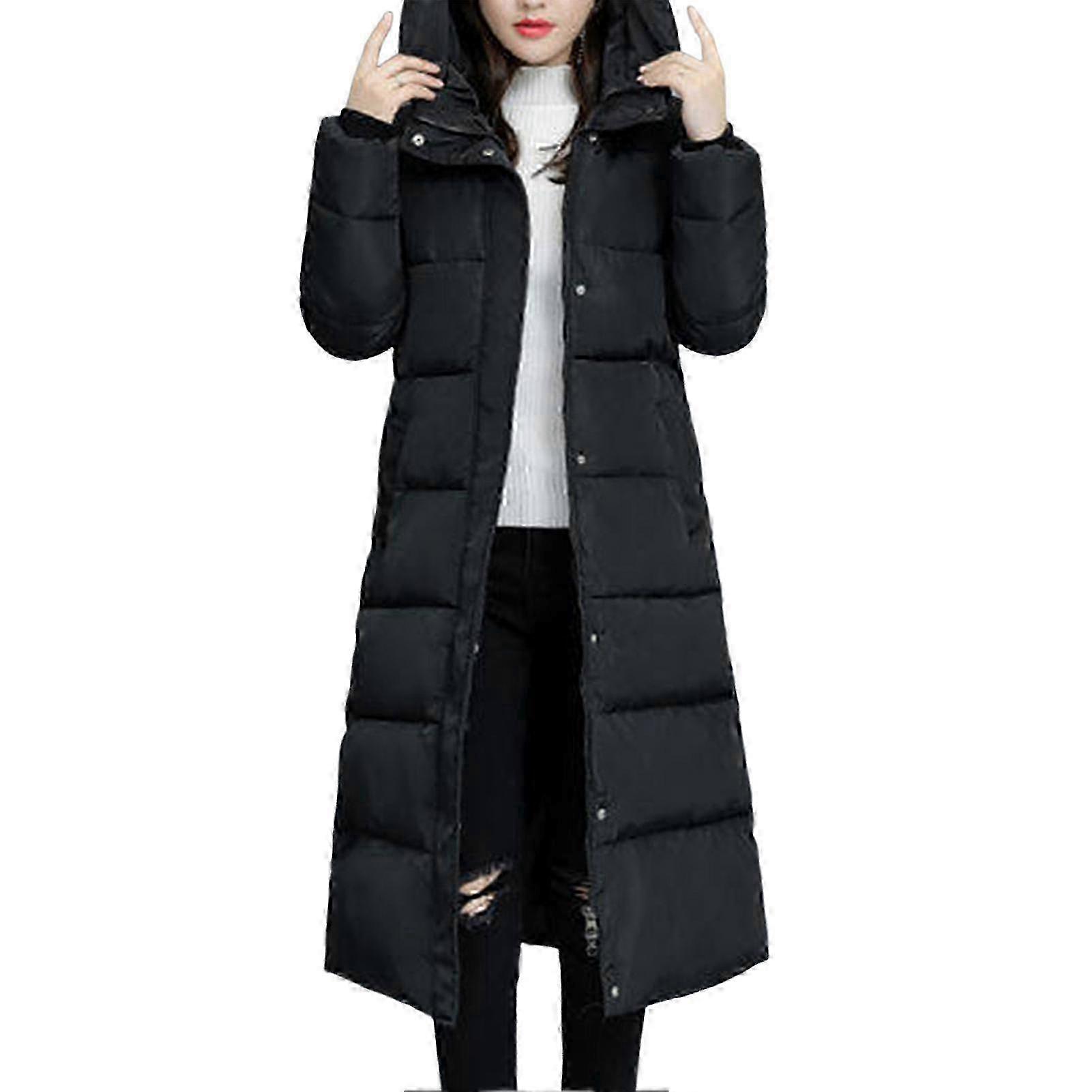 Women's Winter Puffer Jacket Long Down Coat Casual Outerwear