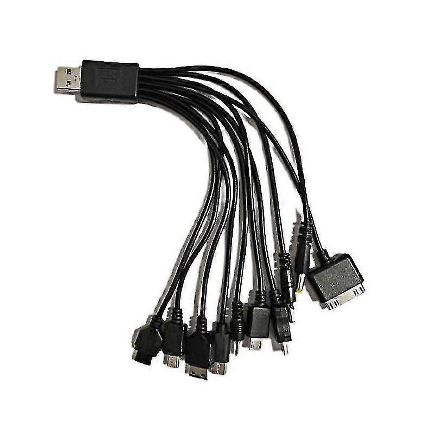 10-in-1 USB Charger Cable for Cell Phones