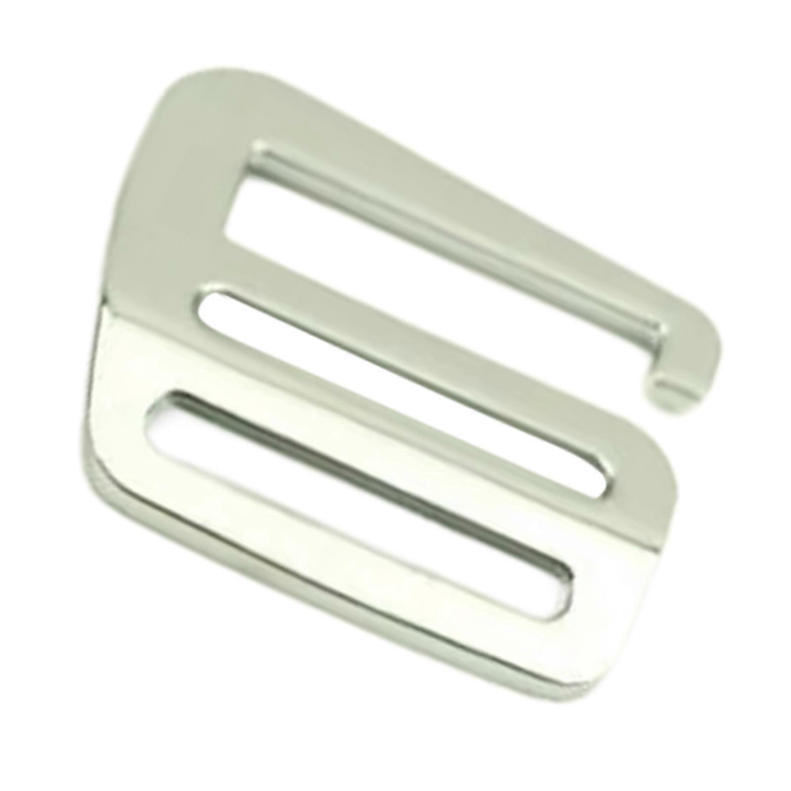 Adjustable Slide Buckles Hook Waved Buckles Hardware Carabiners Hook Webbing Buckles  Silver