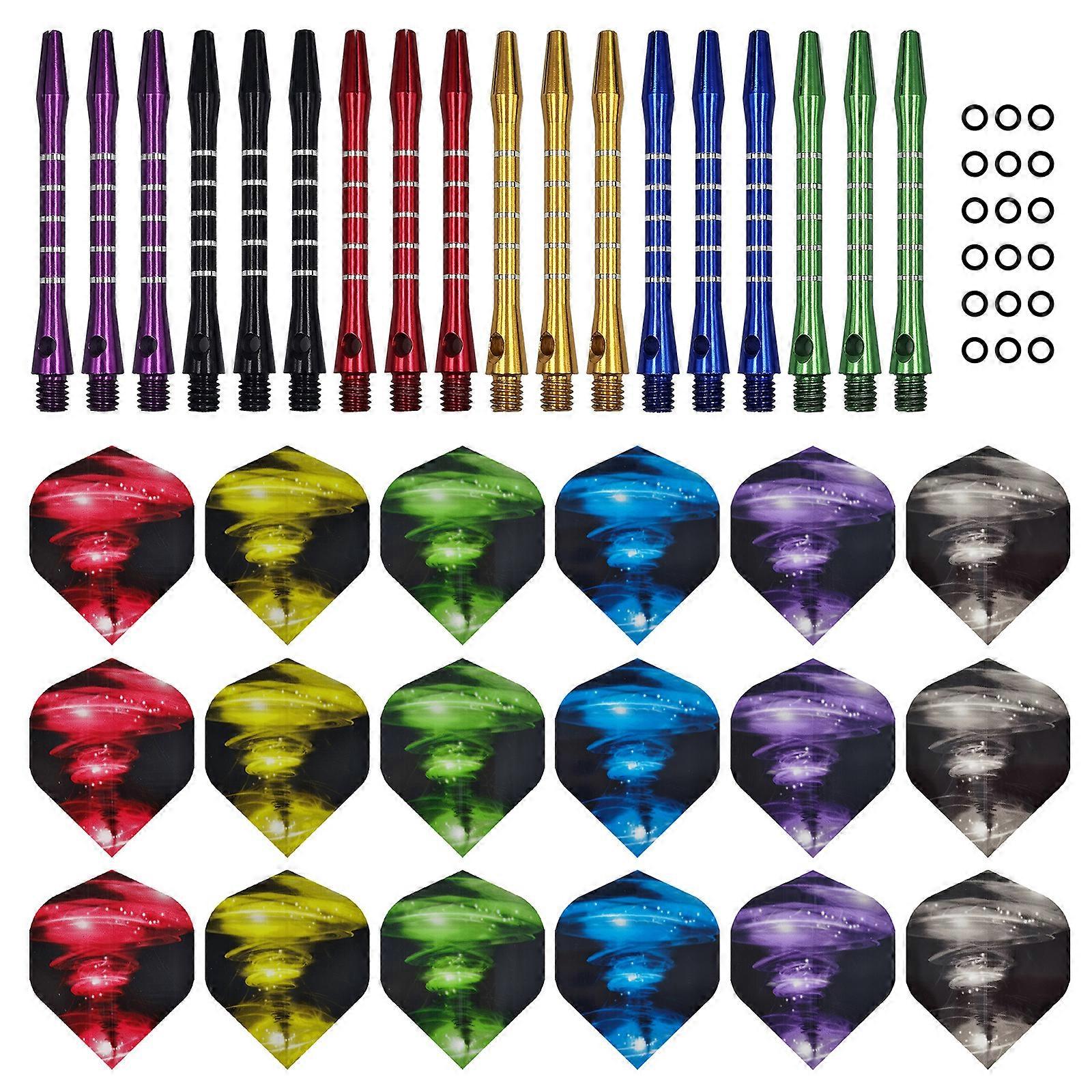 Dart Stem Dart Accessories Set Professional Aluminum Dart Stem Dart Flights & Stem Set Professional Dart Accessories Multicolor