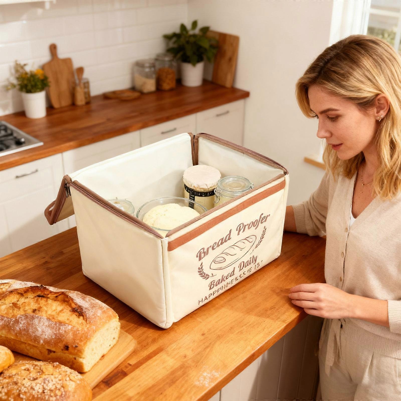 Intelligent Temperature Controlled Bread Proofer With Strong 600D University Fabric And Removable Impermeable Liner 220V Multicolor