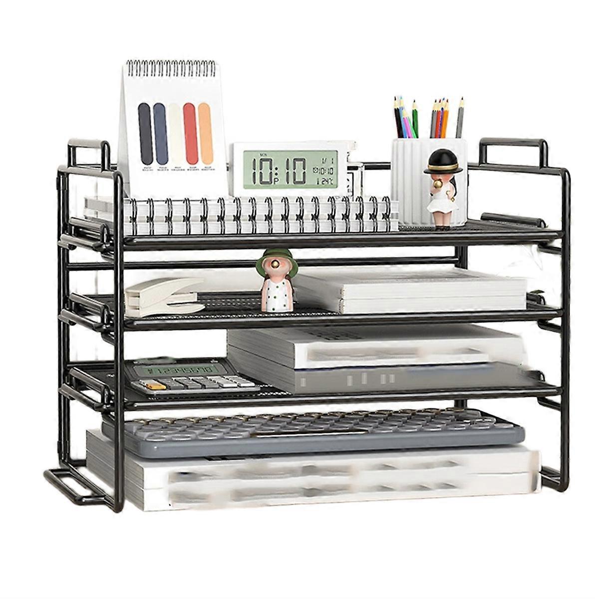Thickened File Rack Metal File Frame Office Desktop Multi-Layer File