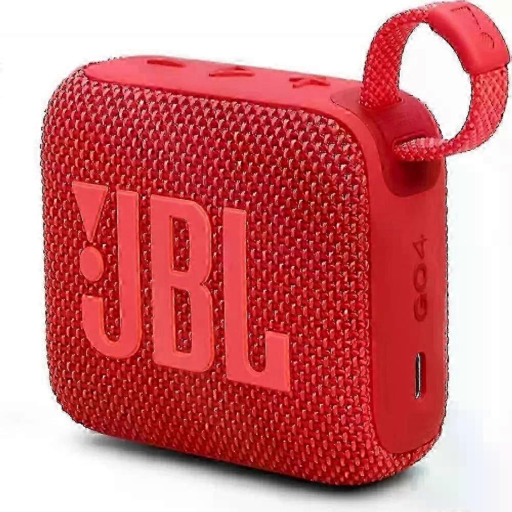JBL Go 4 Bluetoothスピーカーポータブルワイヤレス - 7時間再生時間防水防塵(赤)