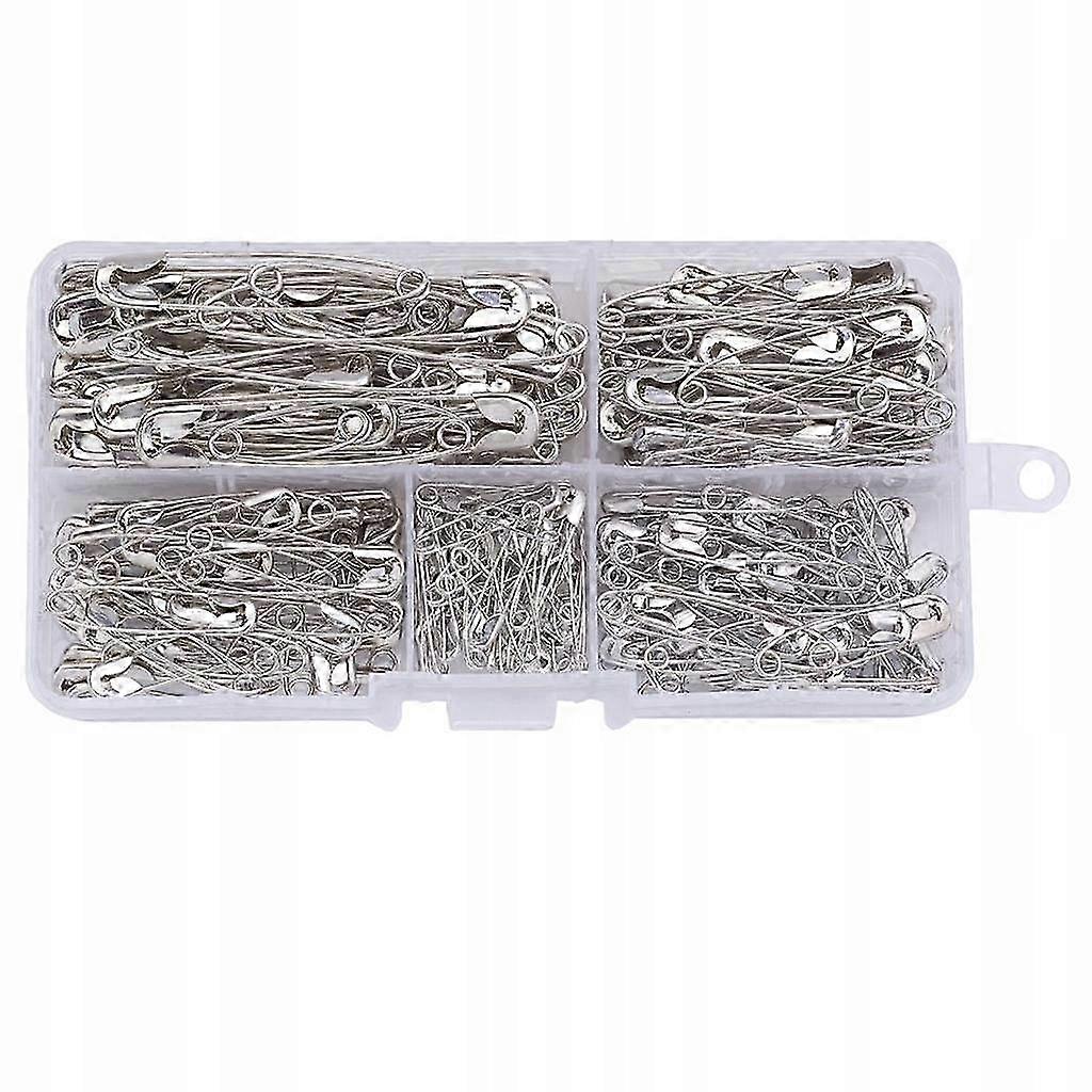 220pcs 6 Sizes Safety Pins, Large And Small, For
