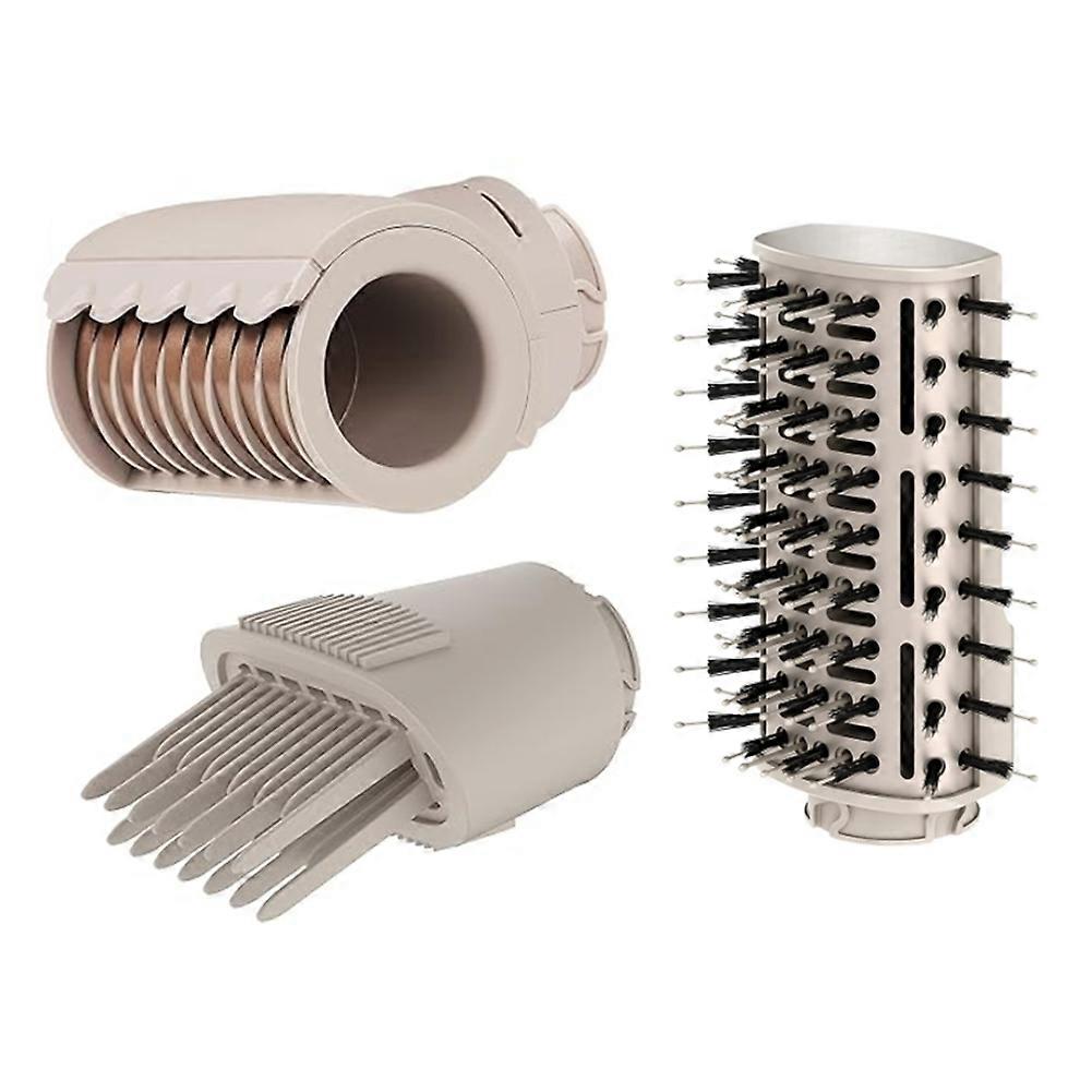Wide-Tooth Comb and Anti-Flying Nozzle Paddle Brush for Shark FlexStyle Hair Dryer Attachment for Smooth and Sleek Shape