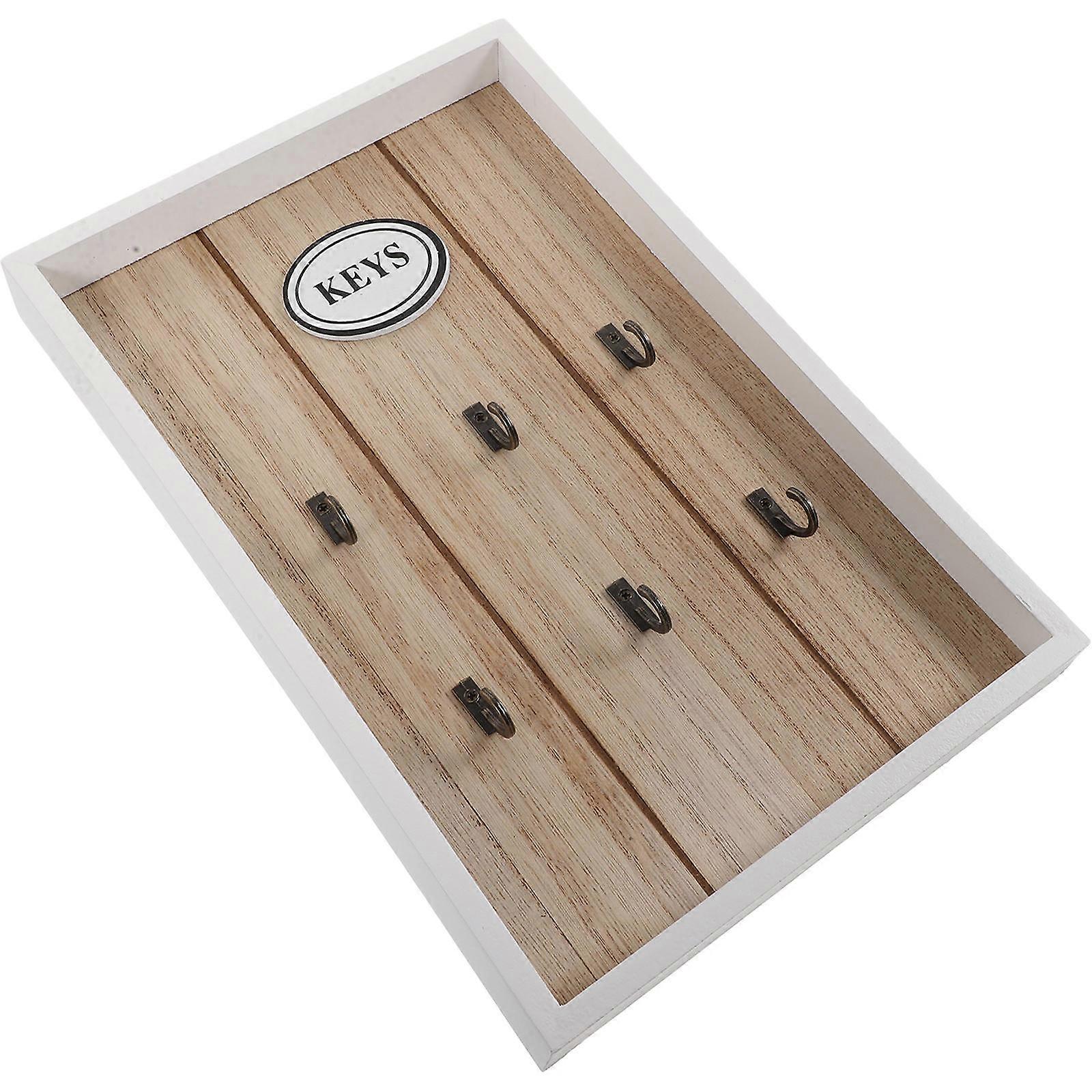 Key Box Wooden Storage Box for Key Storage 1Pcs European Style Wall Hook