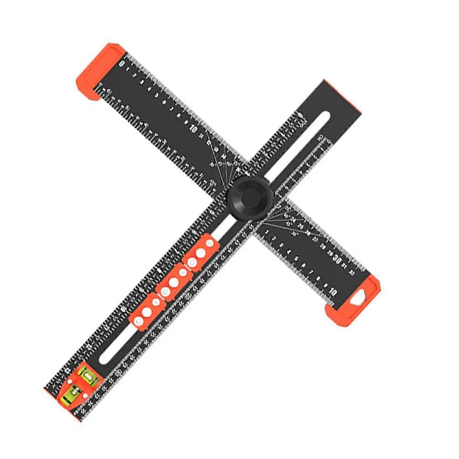Multi Angle Drilling Positioning Ruler Portable Foldable Angle Ruler for Handymen