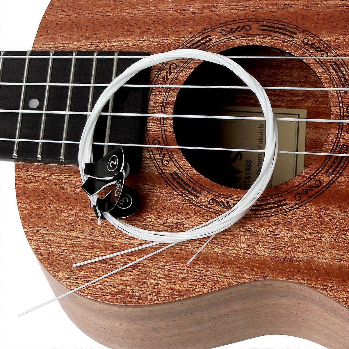 4Pcs/Set Ukulele Strings White Nylon Hawaii Four Strings Guitar Ukelele 1st-4th Strings