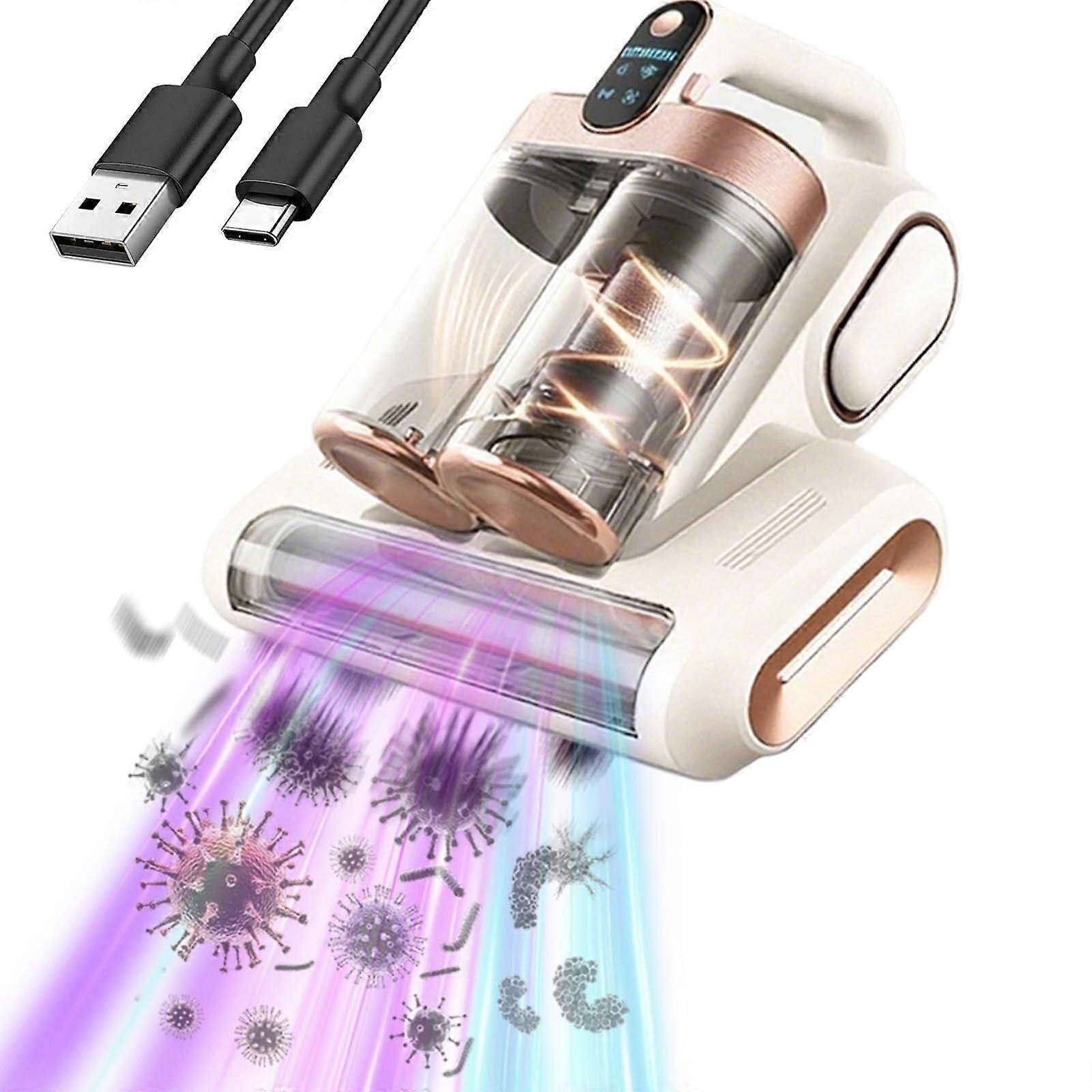 Ultra Clean Mattress Vacuum with 17kPa Suction, UVC Light, 80000 RPM Brushroll for Sofa and Pillows