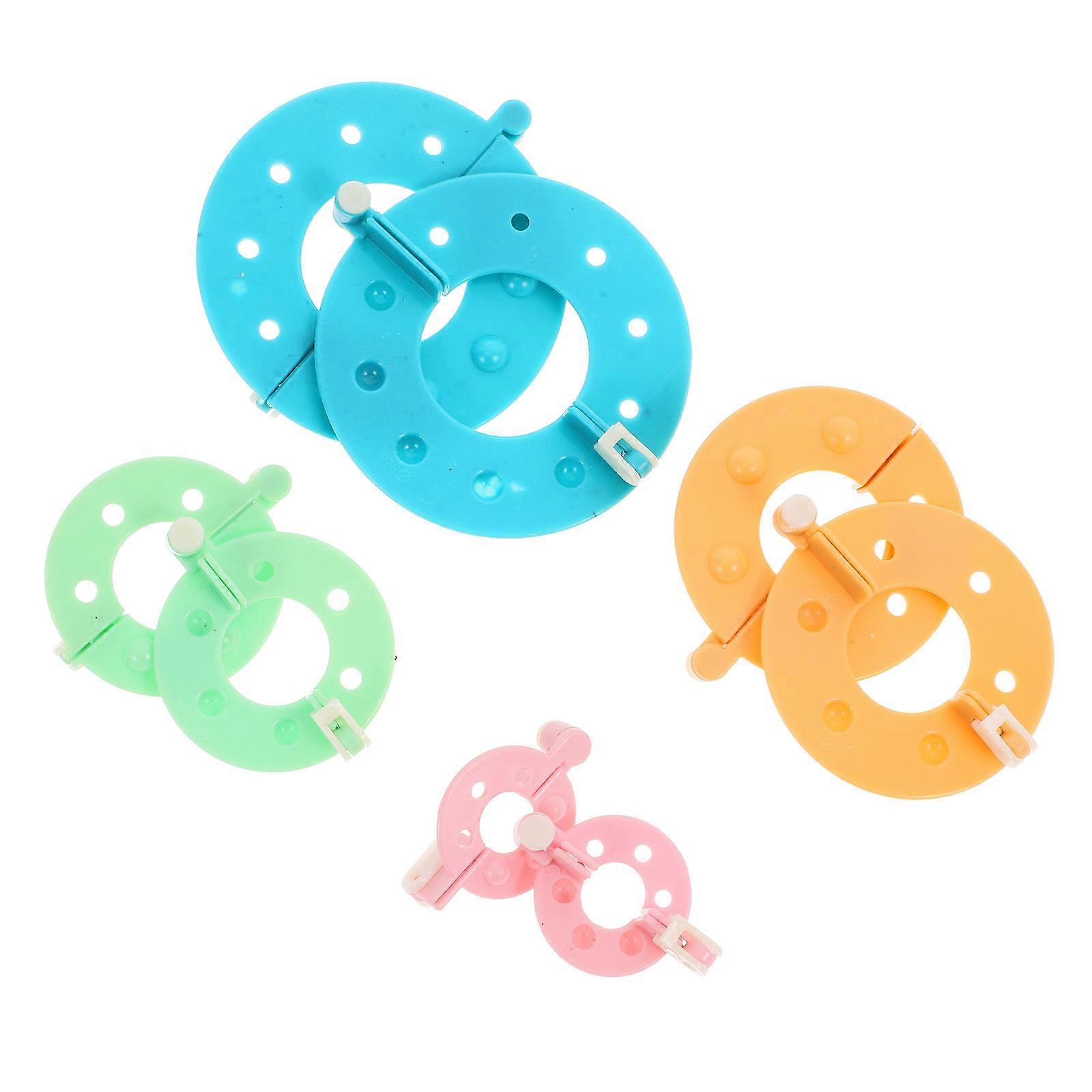 Pompom Maker Kit for DIY Crafts with Plastic Machine in Assorted Colors Great for Making Balls Various Sizes Available