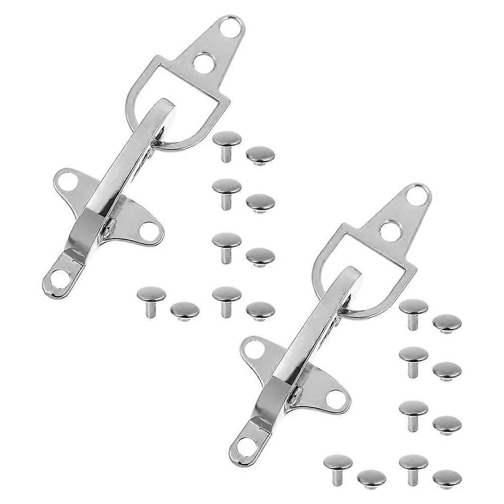 Zinc Alloy Interlocking Buckle Clasp Metal Ring Buckle for Decoration 2Set