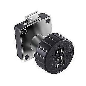 1 Set Combination Lock 3-digit Password Anti-theft Mailbox Cabinet Door Security Hardware for Home