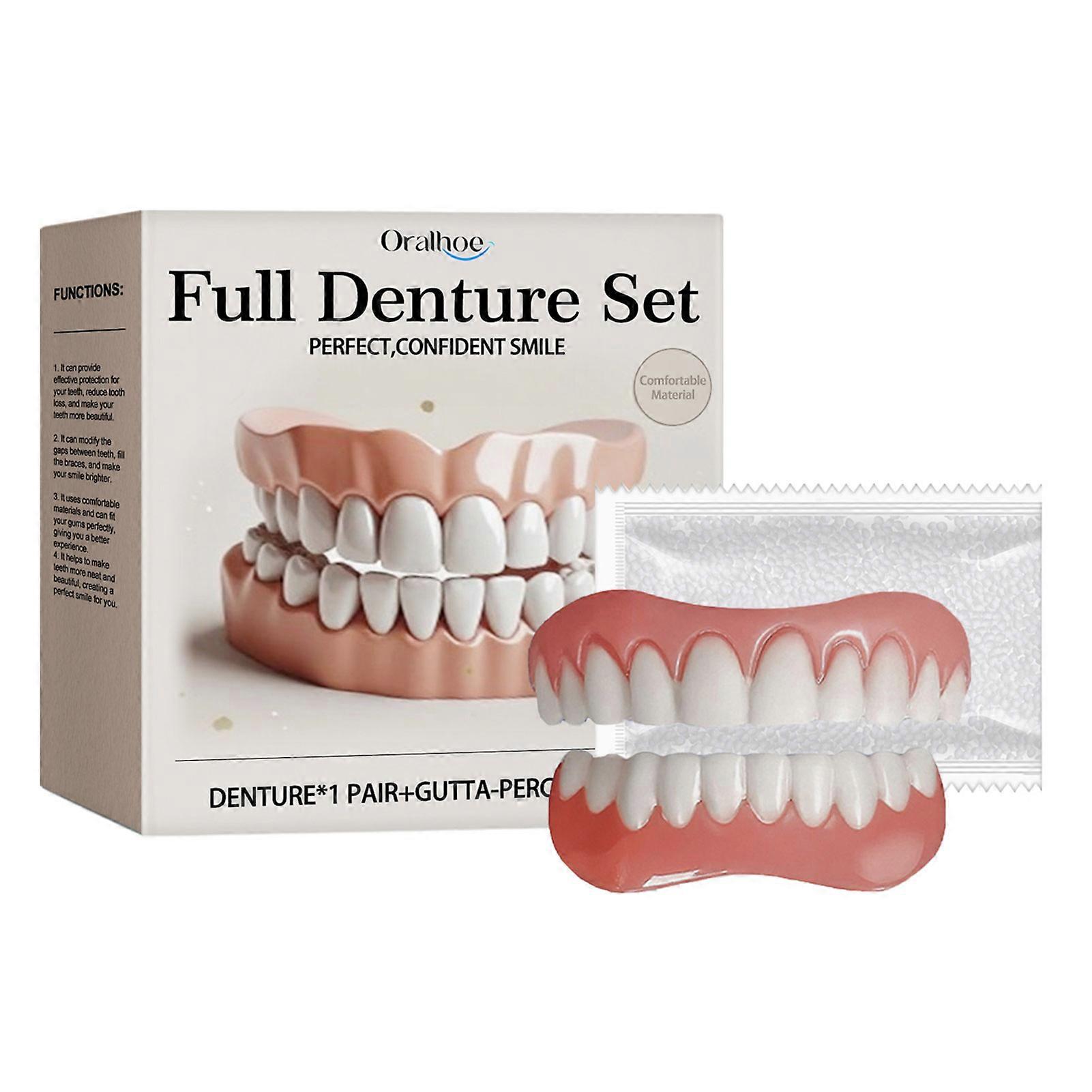 Denture-Relines Kit Quick, temporary/permanent tooth repair. for Jobs Interview