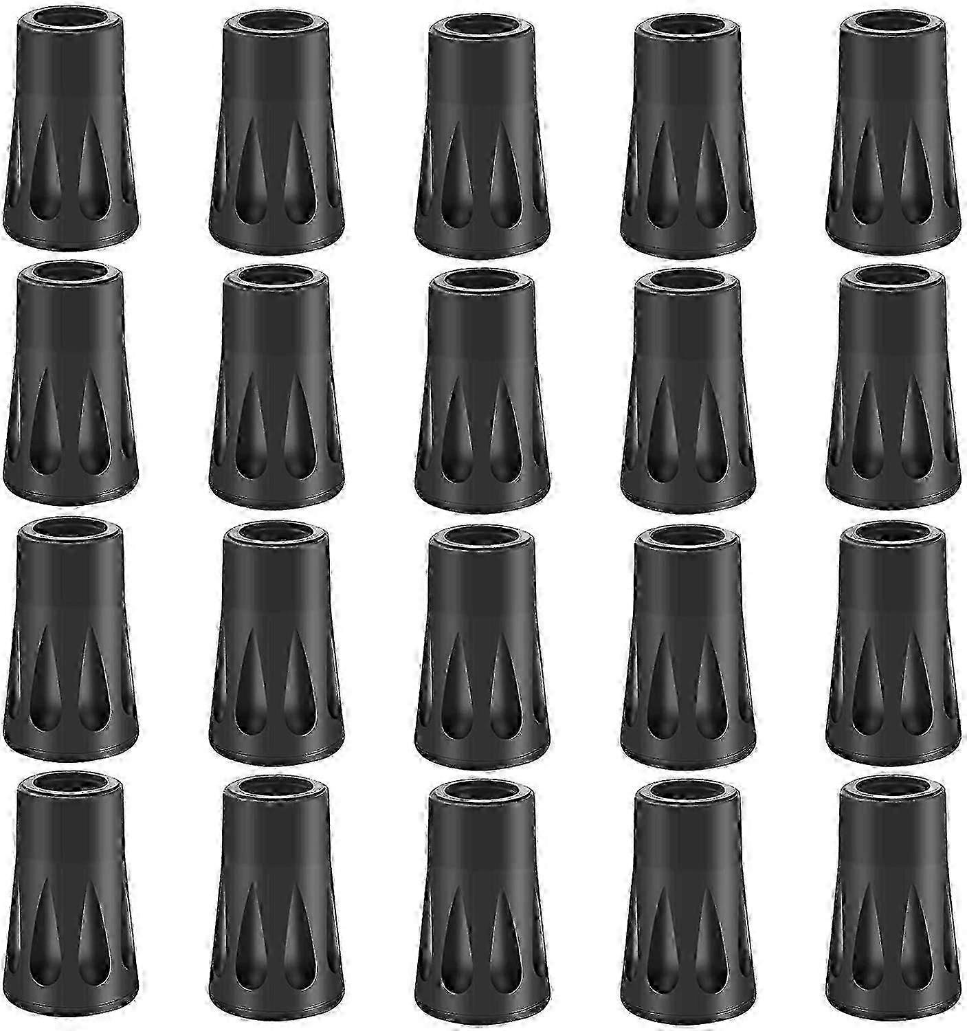 20pcs Rubber Buffer Set for Hiking Poles - Replacement Pads for Trekking Poles