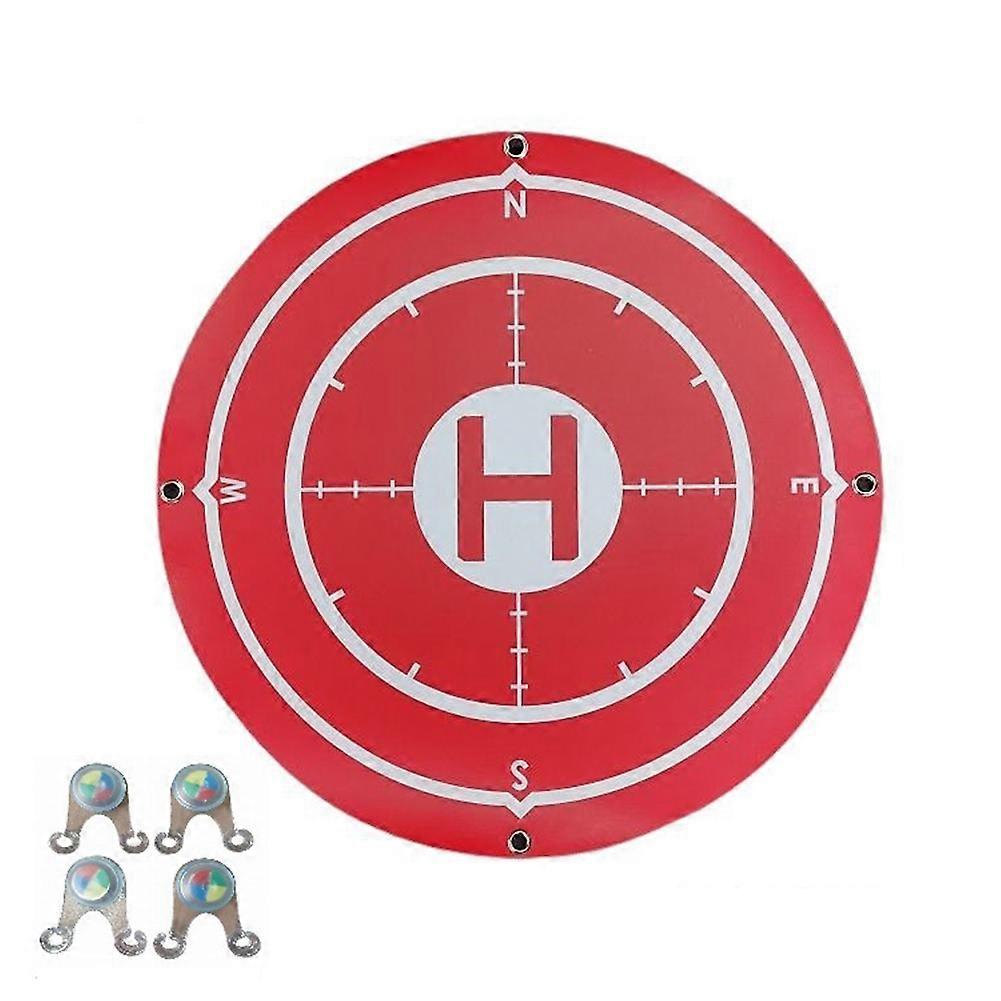 60CM Foldable Drone Landing Pads for Drone Universal Red