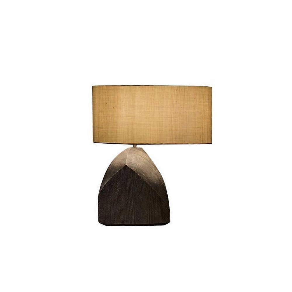Bedside Table Lamp with Fabric Shade for Bedroom or Living Room, Warm Ambient Decorative Lighting