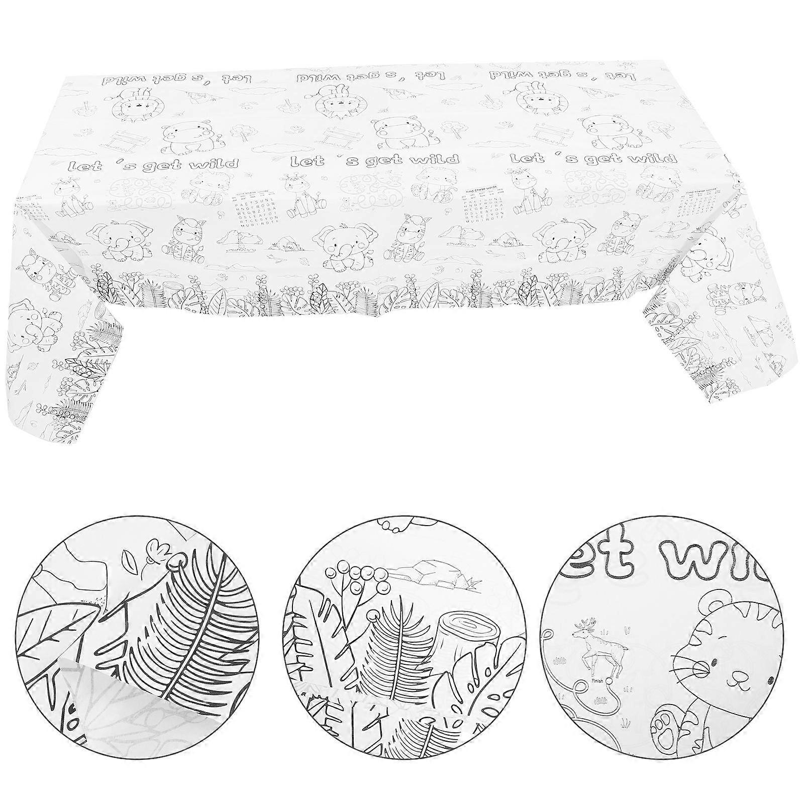 Födelsedag Färgpapper Bordsduk Födelsedag Bordsduk Rektangulärt Papper Duk