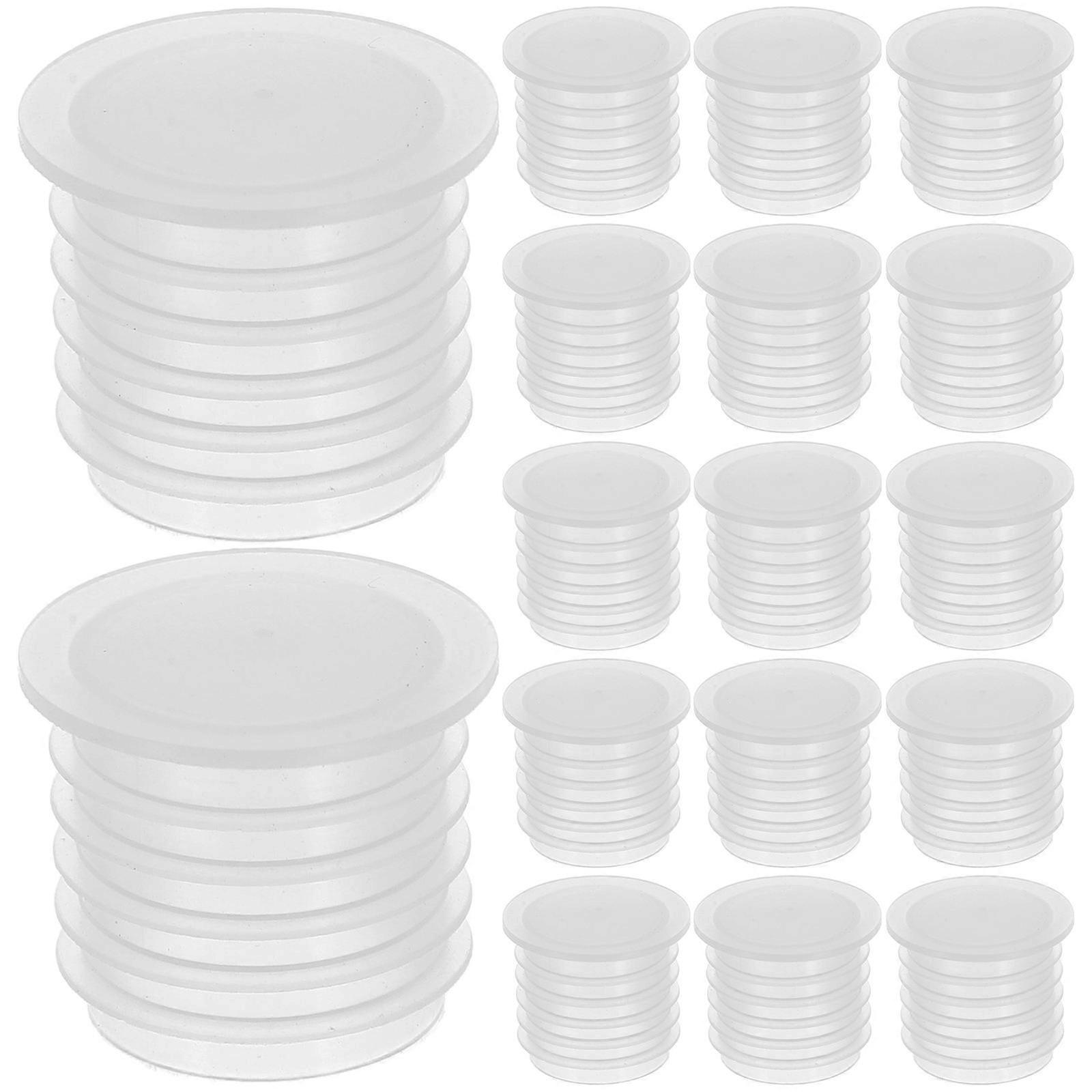 Plastic Salt and Pepper Shaker Stoppers for Storage 100Pcs