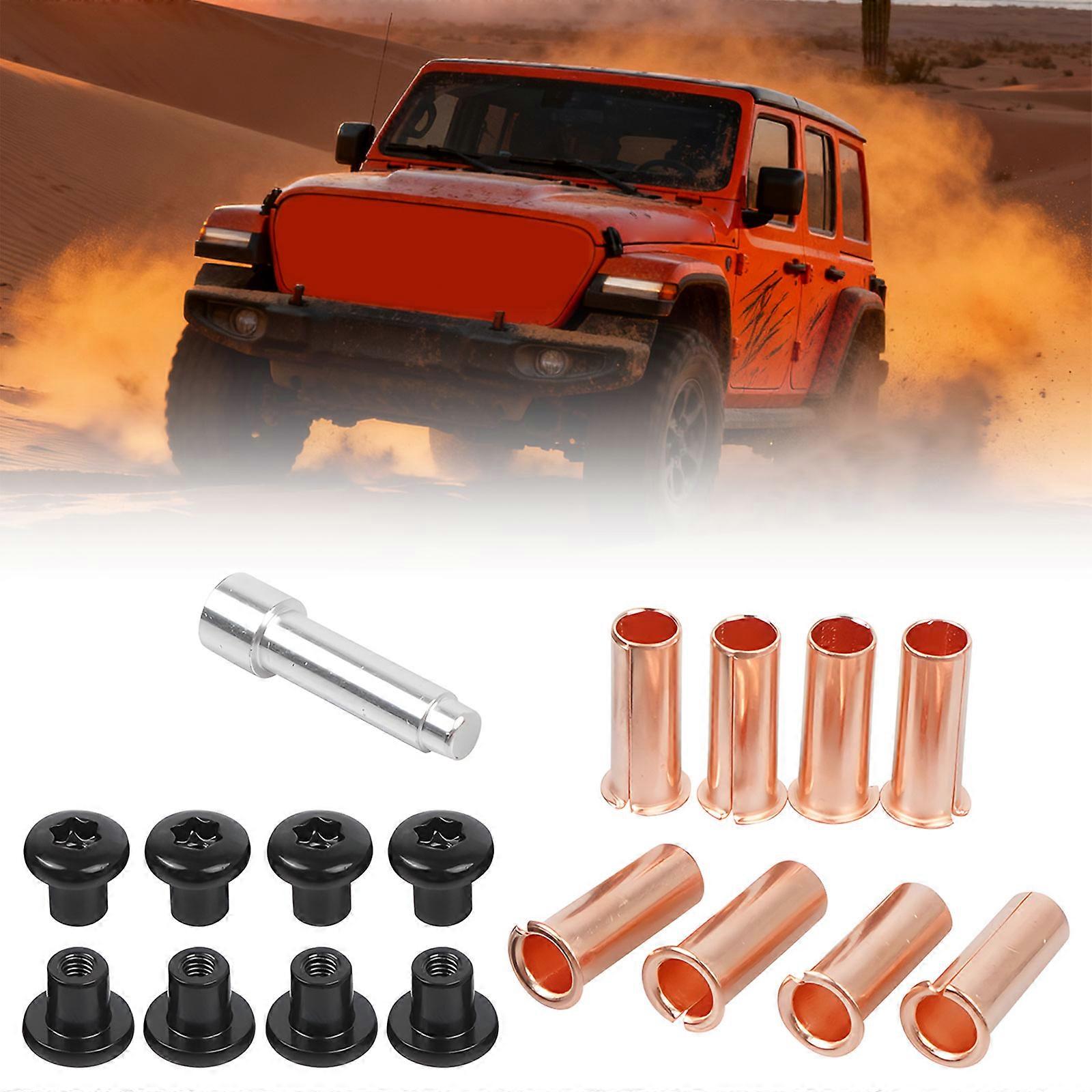 Universal Door Hinge Nut Replacement Screw Kit with Professional Tool for Various SUV Models Ensuring Compatibility and Security Multicolor