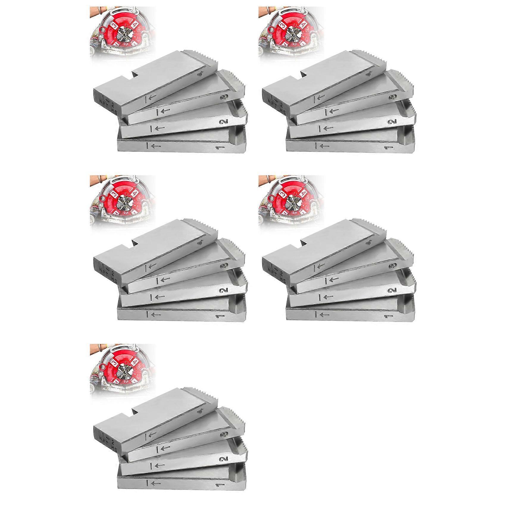 20Pack 47770 Pipe Threader Set for RIDGID,High-Speed Threading Dies for 1-2 Inch Pipes,Universal Die Heads Threader Tool