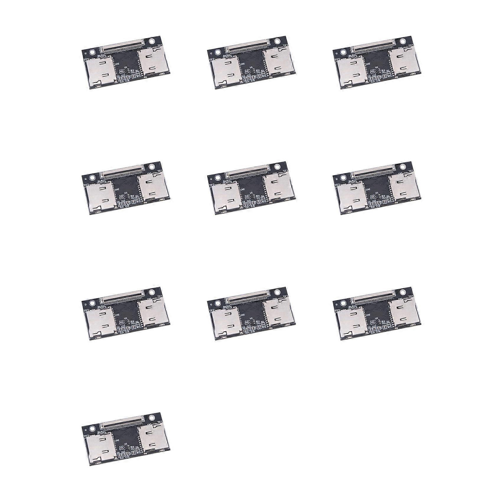 10X TF Adapter Card Dual TF Card to CE Anti-Interference Connection Card Suitable for Computer and Game Consoles