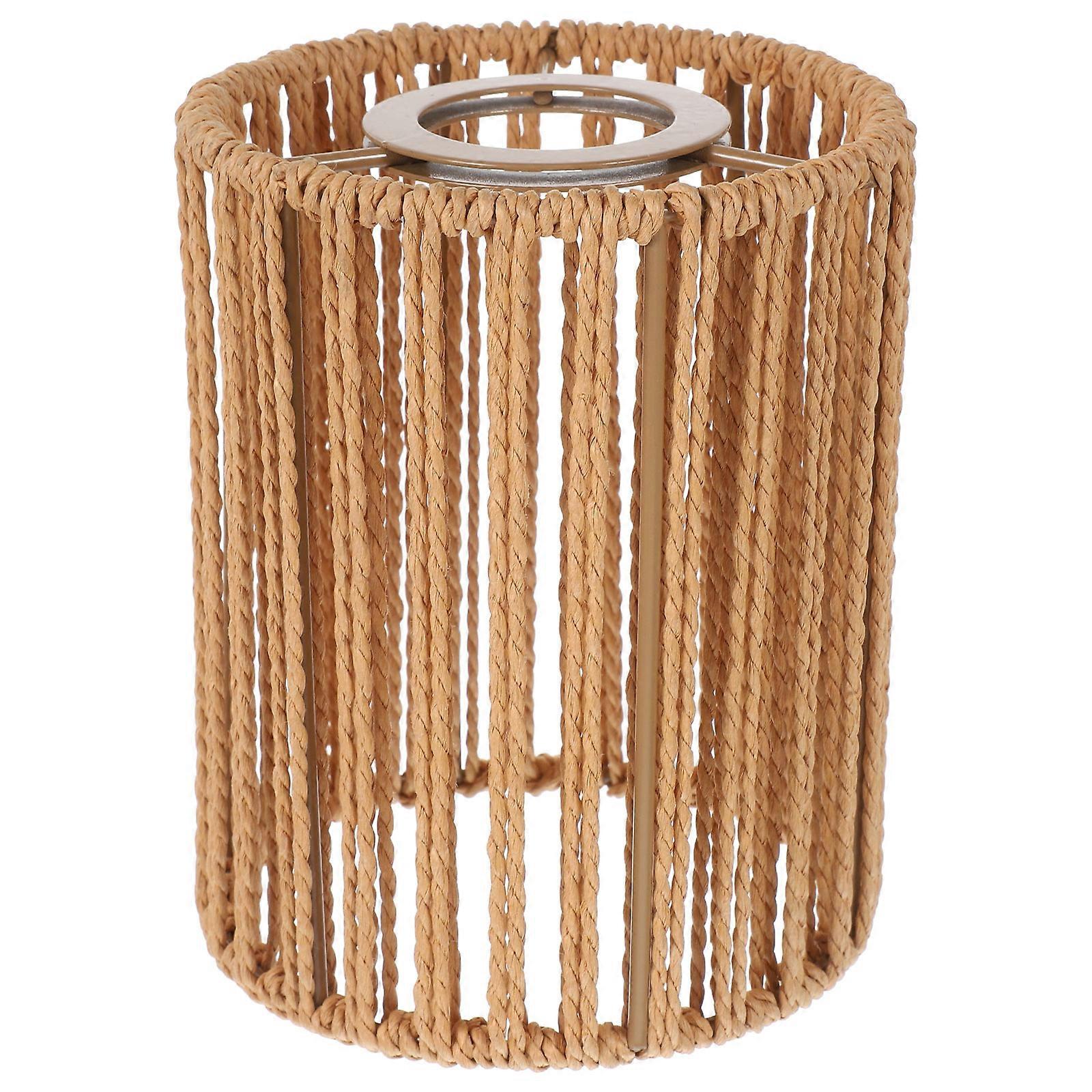 Paper Rope Lampshade for Ceiling Lamp Khaki Replacement