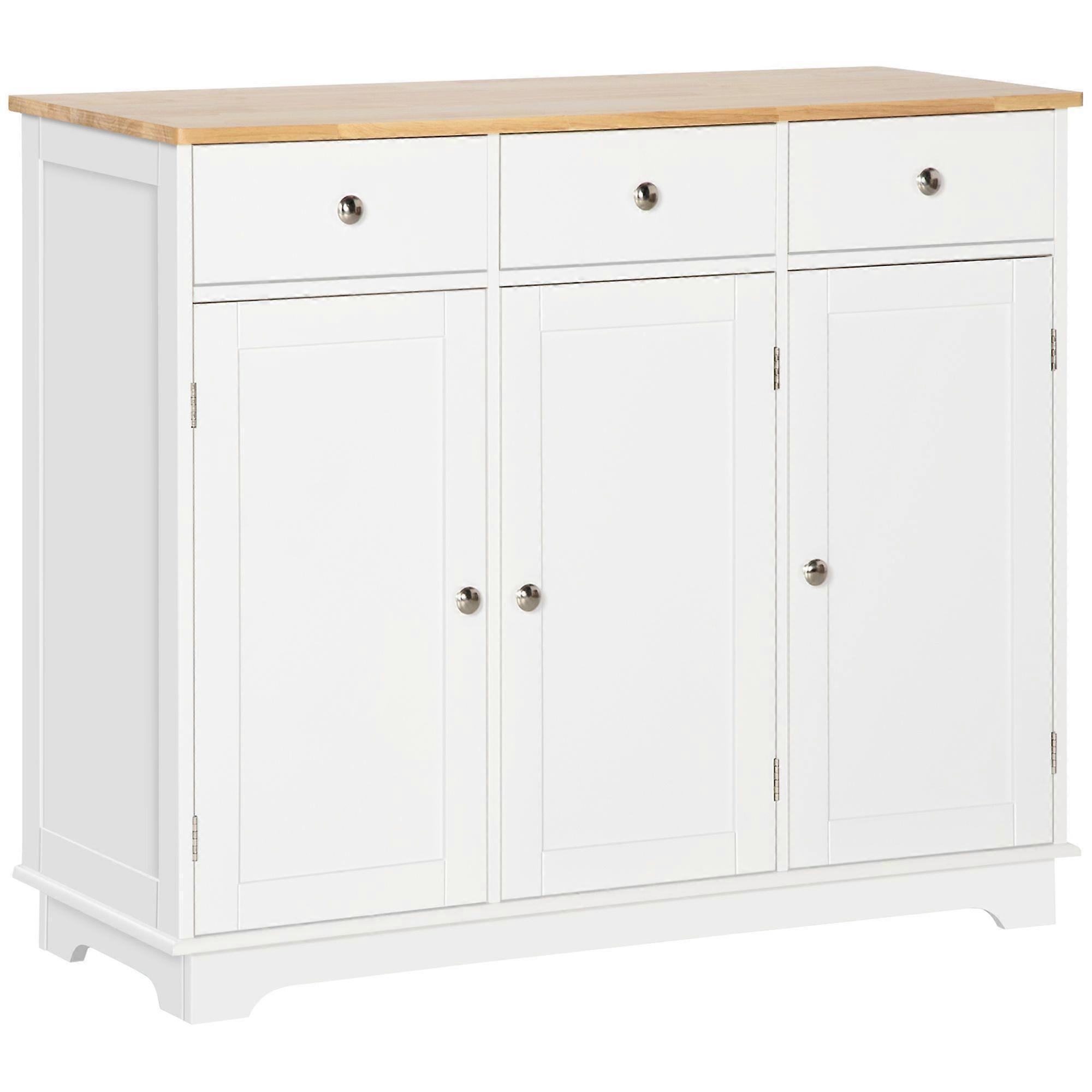 Modern Storage Sideboard with Multiple Doors and Drawers