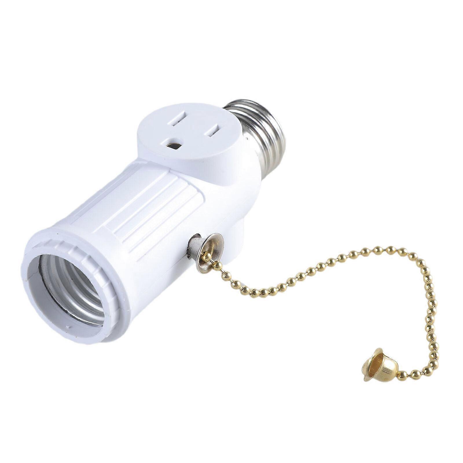 E26 Light Socket Adapter 3 Prongs Plug Converters for Enhanceds Lighting Flexibility Multicolor