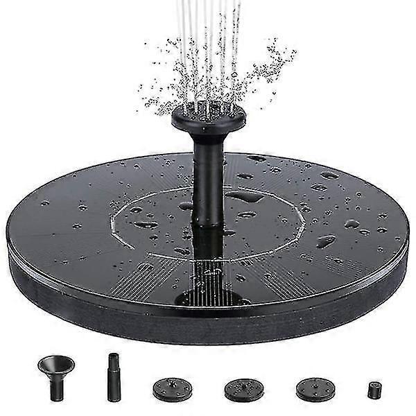 Solární fontána, 16 cm černá, norma EU-JJ