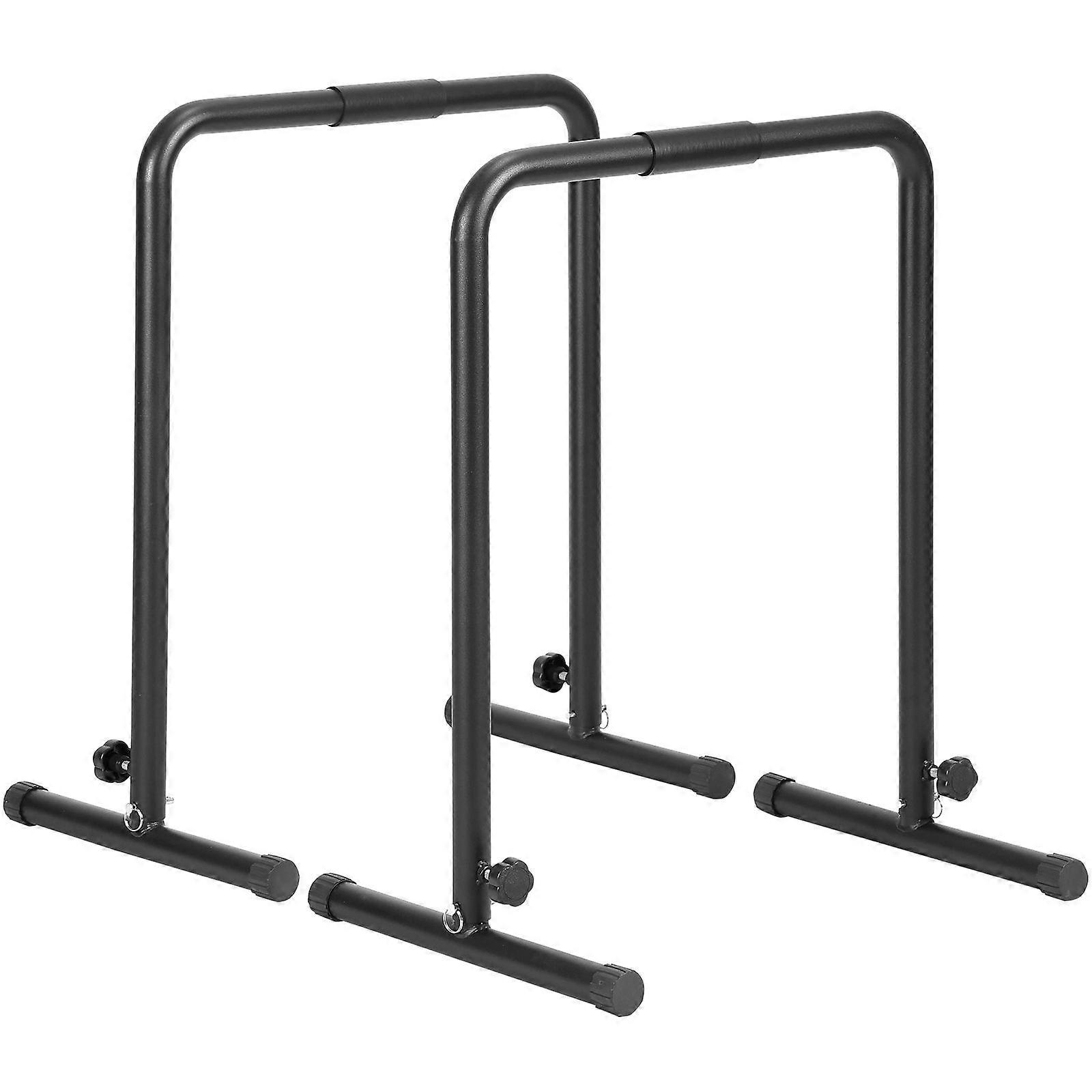Dip Bars, 440 lbs Capacity, Heave Duty Dip Stand Station with Adjustable Height, Parallel Bars for Strength Training Home Gym