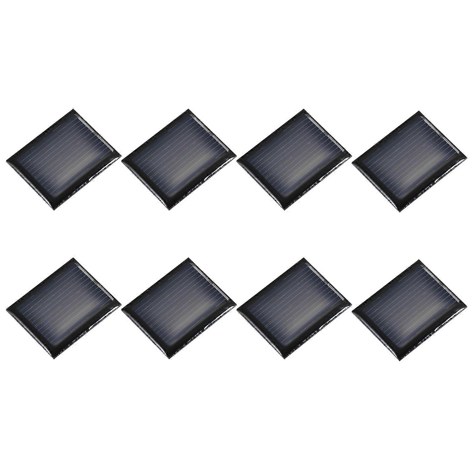 8PCS 1V 0.08W Mini Polycrystalline Solar Panels for DIY Projects and Hobby Electronics