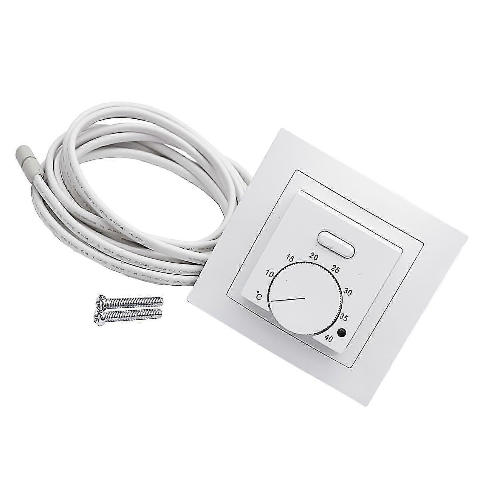 16A 220V Mechanical Heating Thermostat with Temperature Knob for Home Protection