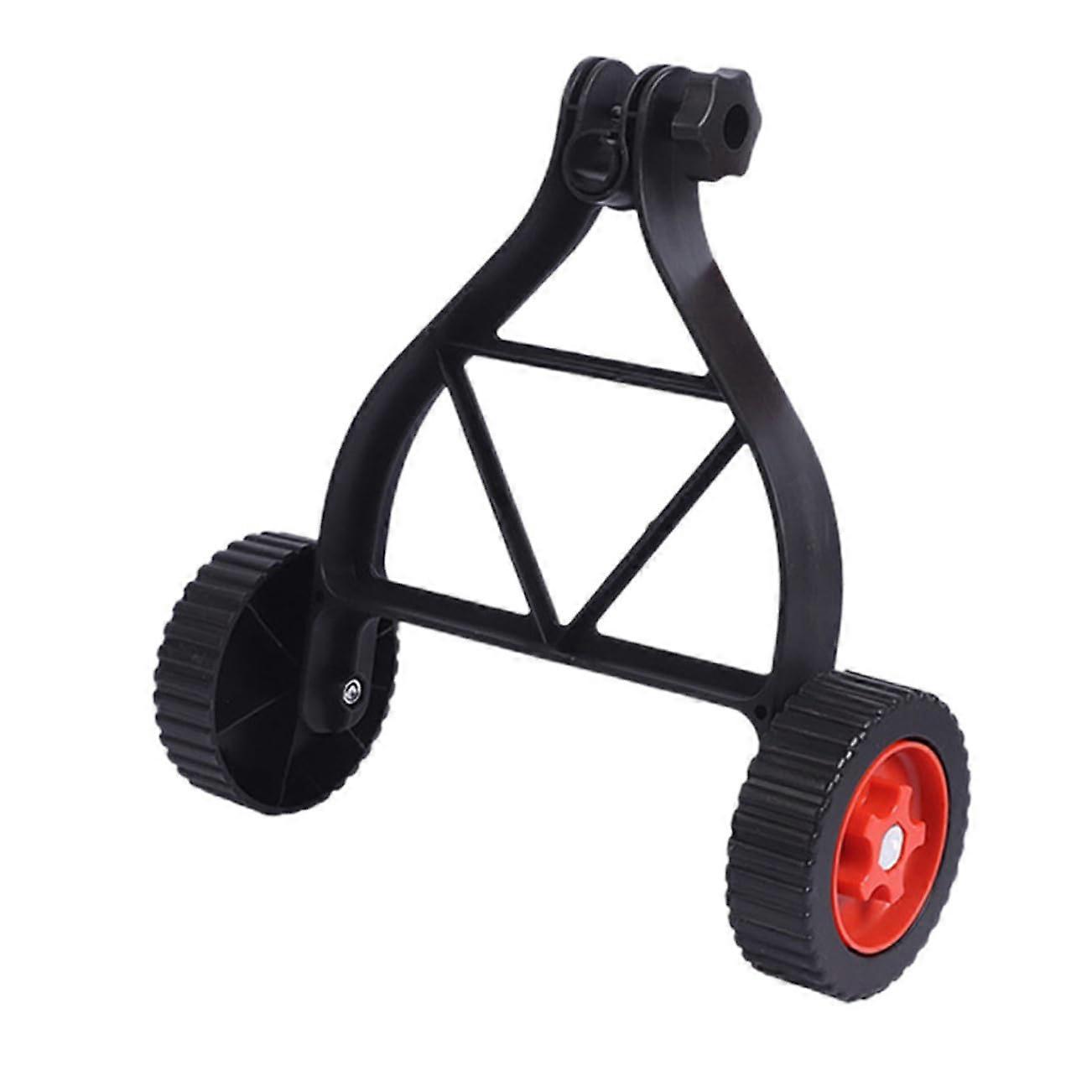 Lawn Mower Replacement Wheels Heavy Duty Rubber Casters Silent Smooth Rotation Easy Install