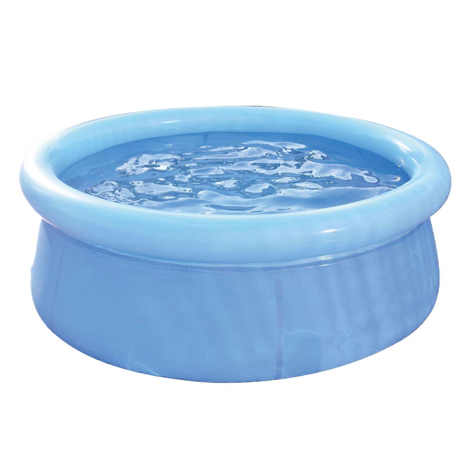 Inflatable Pool for Kids and Adults, 6ft Large Capacity with Soft Pad, Quick Setup for Backyard