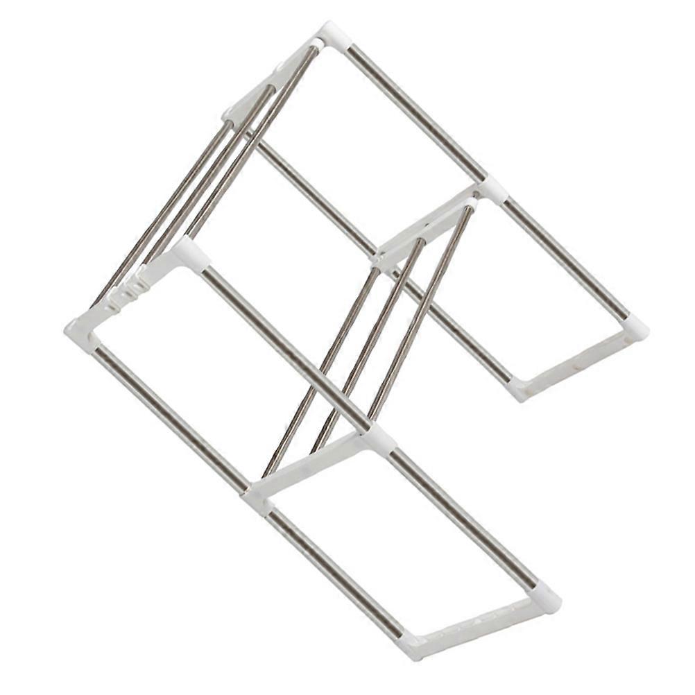 Multifunctional Kitchen Storage Shelves Stainless Type Rack Double Layer Storage Solution 1 Set for Homeowners