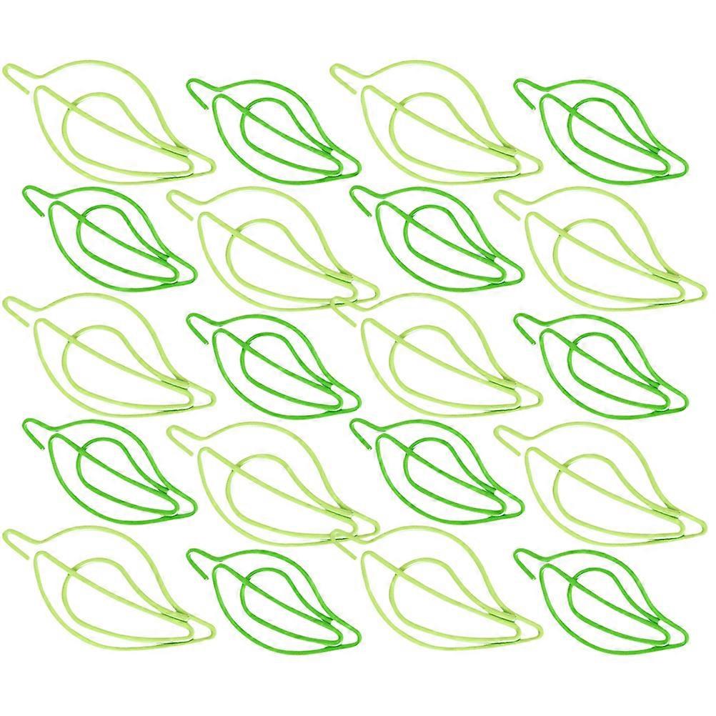 Leaf Paper Clips Creative Metal Clips for Office Use 30Pcs Set