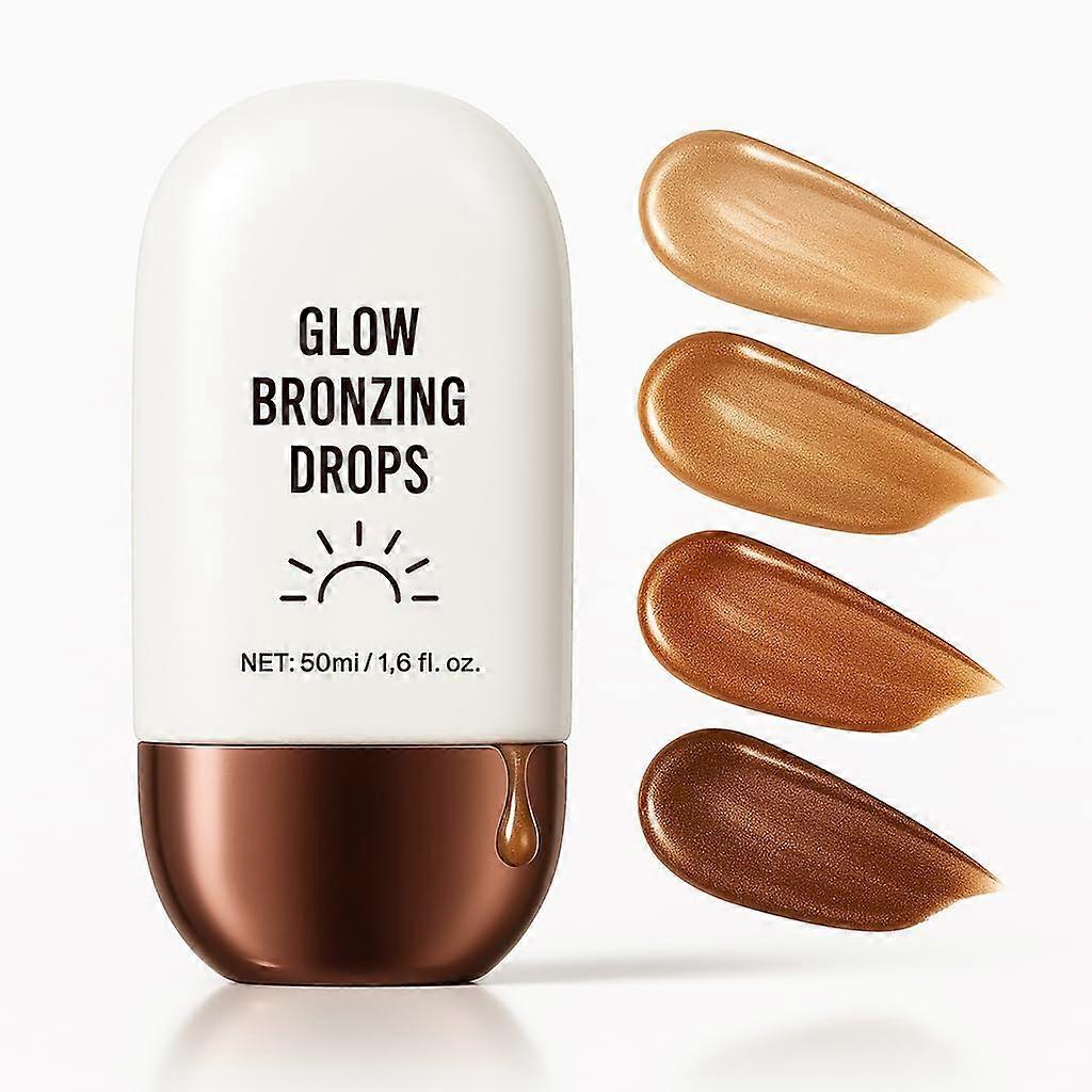 Bronzing Drops for Face and Body Liquid Highlighter Champagne Shimmer 903 Medium Glow