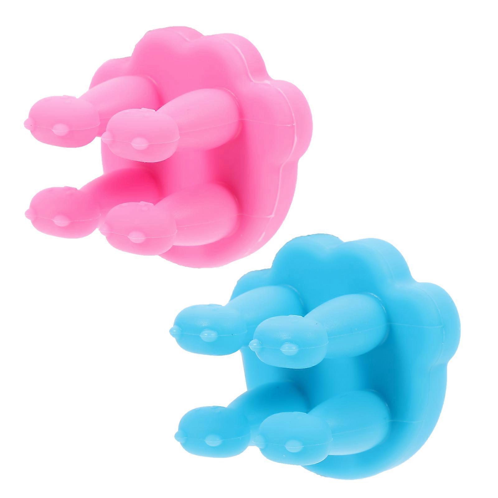 Silicone Toothbrush Holder Bathroom Wall Hooks for Storage 8Pcs