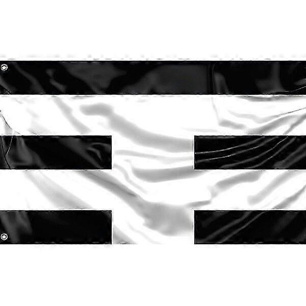 Black And White Flag Pattern 397