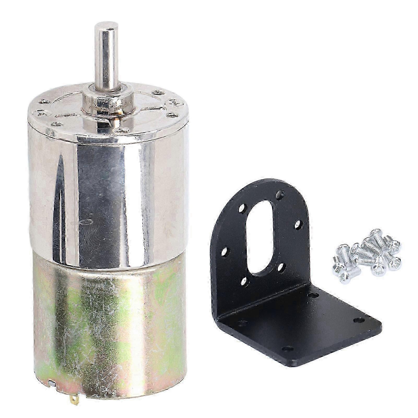 Micro Brushed with Bracket Automatic Locking Small Size Regulable Low Speed Gear Reduction Motor DC24V 10W 2025